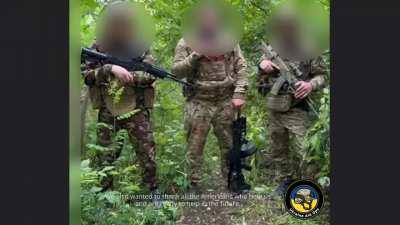 The Chechen warriors of the Sheikh Mansur Battalion recorded a video from the front, to thank our volunteer Chad and all US supporters for your amazing support to the Battalion💪 They are determined to fight till death to defeat the empire of evil🫡