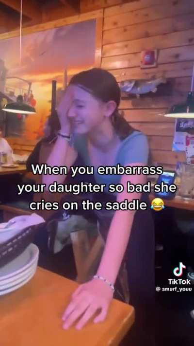 A birthday saddle at the Texas Roadhouse 