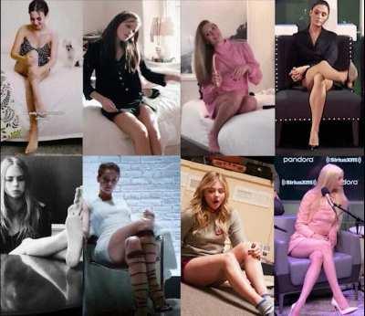 Who will subdue you by making you worshipping her legs &amp; feet all night? - Victoria Justice, Emma Watson, Elizabeth Olsen, Gal Gadot, Cara Delevingne, Barbara Palvin, Chloë Grace Moretz, Anya Taylor-Joy