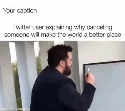 Twitter user explain with “your caption