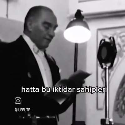 Bu İleri Görüşlülük ;) Yaşa Mustafa Kemal Paşam Yaşa! Adın Yazılacak Mücevher Taşa!