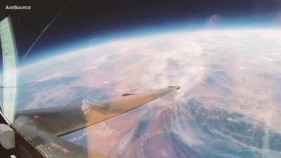 U-2 pilot perspective at 70,000 feet. (1280x720)