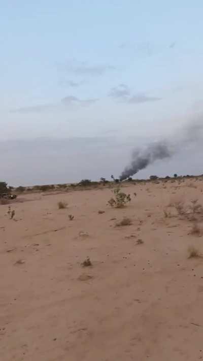 Desert combat between RSF and Joint Force in North Darfur, Sudan