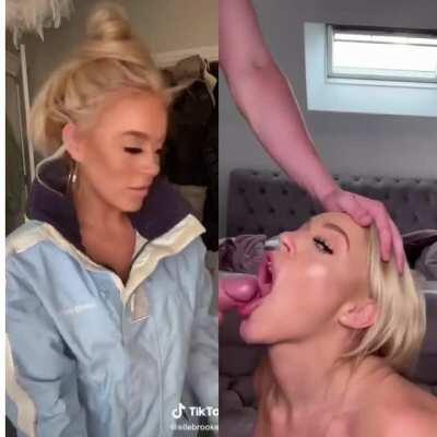 tiktok girl swallows