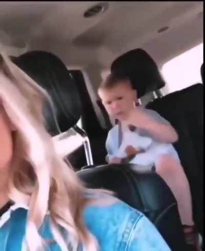 Kid’s going to learn to buckle up one way or another