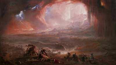 I animated one of my favourite pieces by 18th century English painter John Martin (1789-1854), called The Destruction of Pompeii and Herculaneum.