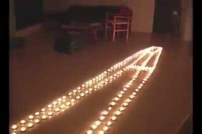 This candle cube illusion