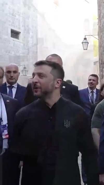 How people met Zelenskyy in Croatia