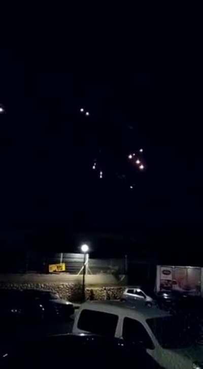 Iron dome intercepting ~10 missiles fired from Gaza