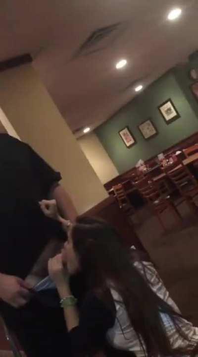 Blowjob Public in the bar