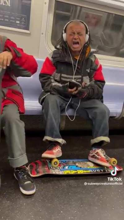 This guy on the subway in NY