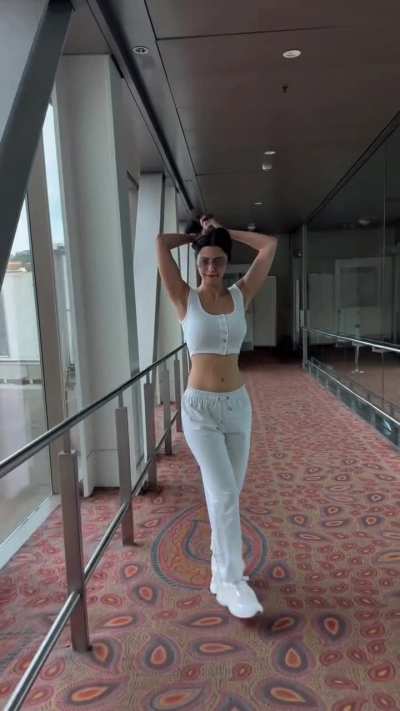 Vedhika Kumar in white crop top