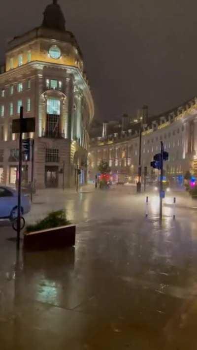 Rainy evening in London