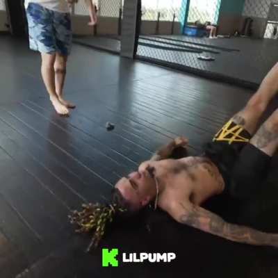 UFC fighter Colby Covington chokes rapper Lil Pump unconscious, ignoring his taps