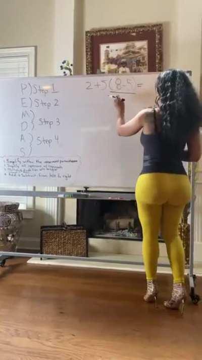 &quot;teaching&quot; with a cameltoe