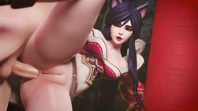 Ahri lol - Anal Leg up. 3dArtist: Lazysoba