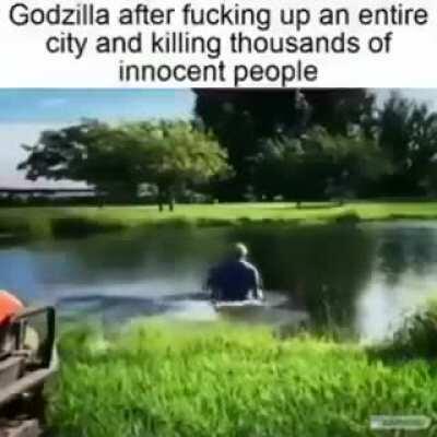 That's not very careful Godzilla