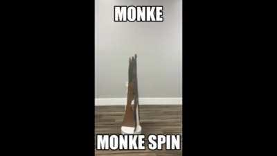 Ngl Monke do be dancin hard to earn treats like da cool shoe shine though