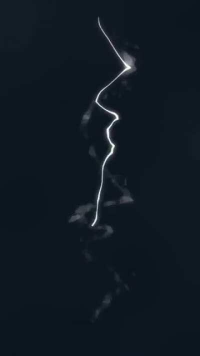 Stylized lightning strikes