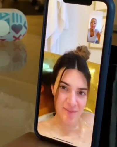 on facetime while taking a bath