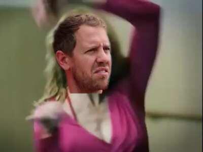 Sebastian Vettel performing Madonnas &quot;Hung Up&quot; in my F1 fever dream (feat. F1 grid)