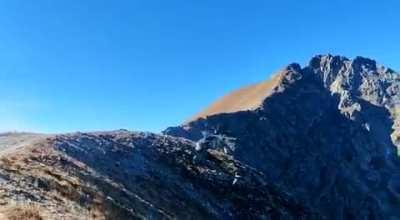 Close call - italian military training in the alps