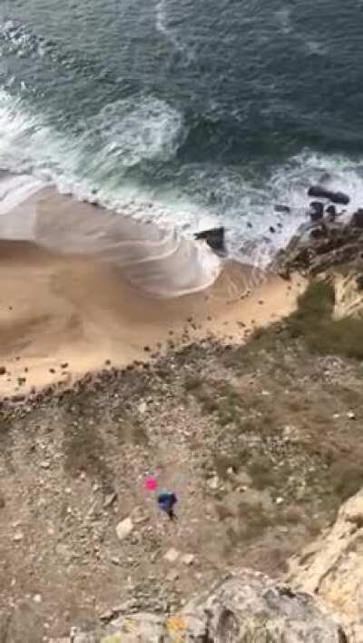 Basejumping chute failure