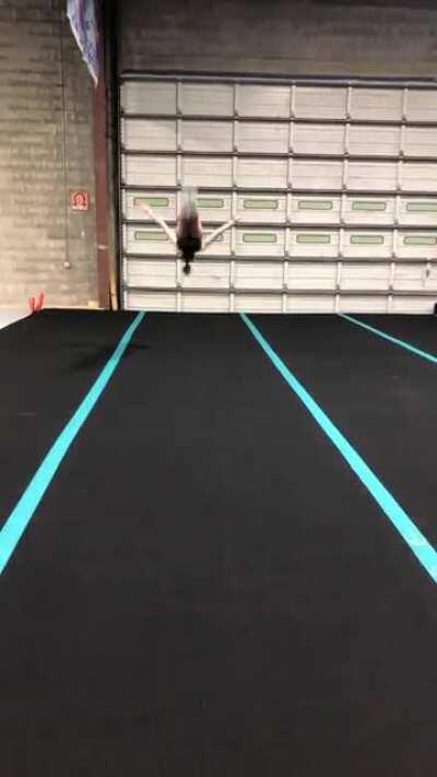 first time doing level 5 tumbling in MONTHS. Did my first 2 to lay today!!