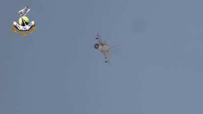 A Pro Assad jet drops a bomb right next to FSA fighters