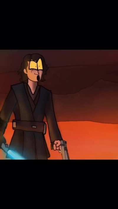 why is anakin holding a gun?