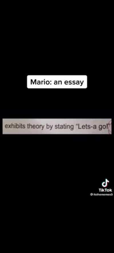 Mario an essay