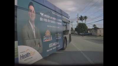 Wrong Way Miami Dade Bus - Close Call to a Head On Collision