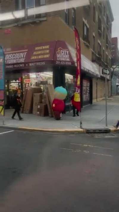 Cartman out for a stroll