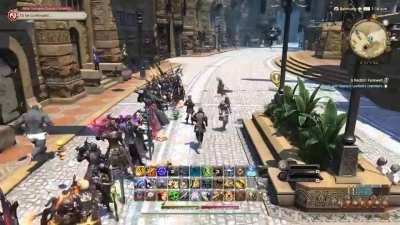 Final Fantasy XIV players band together to honour Berserk creator Kentaro Miura (Balmung's dark knight memorial )