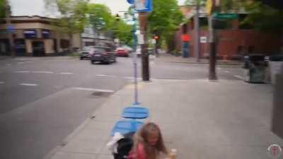 Portland woman attacks pro-life protester in front of her daughter in recent viral clip.