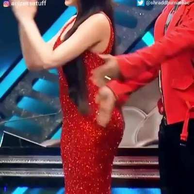 Nora Fatehi Ass Slapped. Close up.