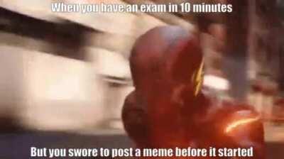 Hope I write the exam better than this meme