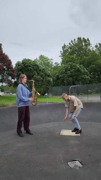 Tap Dancing to Alright with a Saxophonist