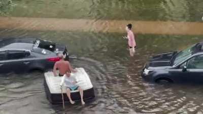 Impromptu lazy river thanks to hurricane Ian