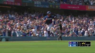 Tony Kemp sprints in to make incredible diving catch 