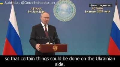 The secret of why Kyiv was not taken in three days was finally revealed by Putin! 
He said that when Russian troops were standing near Kyiv, the Western partners asked Russia to cease fire. And it did. But the Ukrainian Armed Forces did not. Russia was de