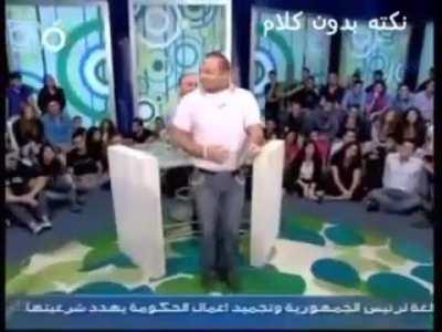 This man participated in a competition where contestants had to tell a funny story 