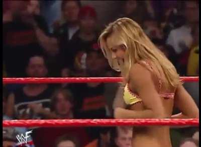 Torrie showed a really pathetic side to Stacy. Stacy laughed at her in front of many people! And everyone's eyes went to stacy. Worst day of Torrie's life