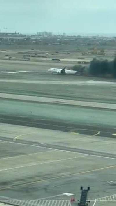 Airliner hitted a firefighter on Lima, Peru. From what I heard, the truck got inside of the runway when the plane was taking off