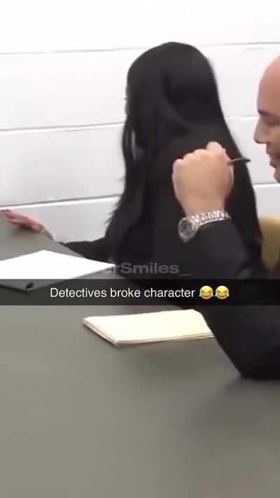 Detectives break character 😂