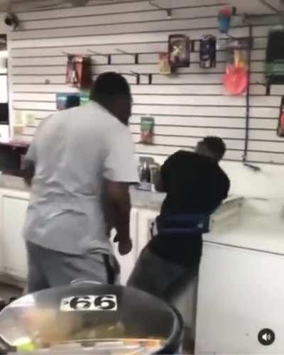 Crazy store fight