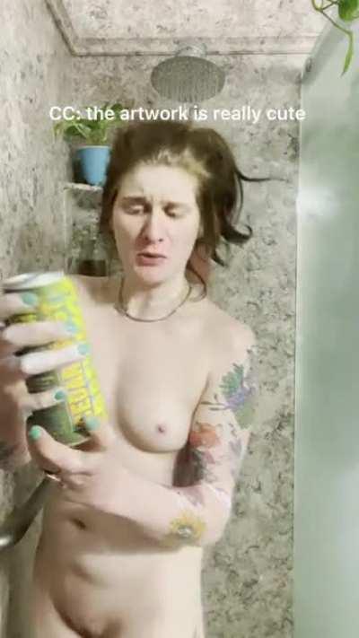 Much needed showerbeer after painting last night..(NSFW) Drinking Cedar Crest Brewing Citra Haze NEIPA