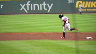 Ronald Acuña Jr.'s massive HR against Gerrit Cole raw vid from the field