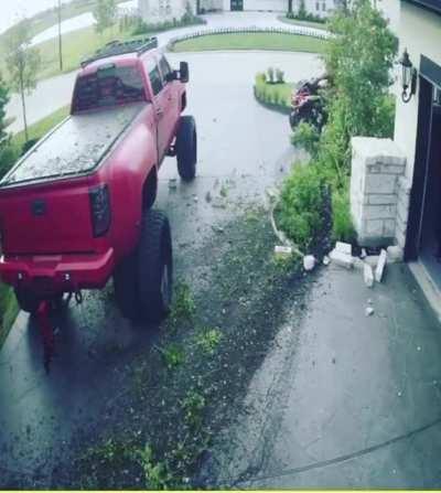 WCGW Putting your son in the driving seat with the engine running...