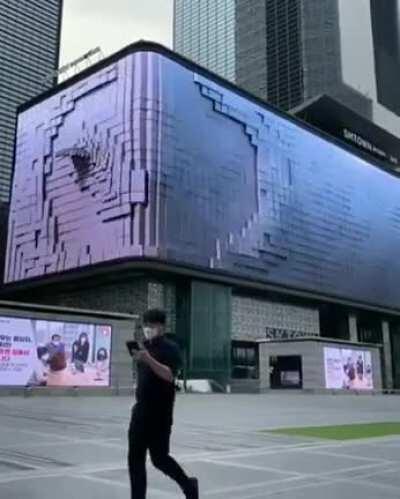 This billboard in Seoul, South Korea.